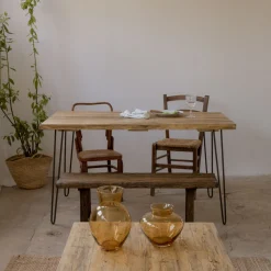 Mesas De Comedor-Hannun Mesa de comedor Yorel madera recuperada