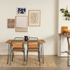 Mesas De Comedor-Hannun Mesa de comedor Yorel madera recuperada