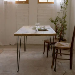 Mesas De Comedor-Hannun Mesa de comedor Yorel madera recuperada