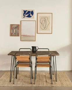 Mesas De Comedor-Hannun Mesa de comedor Yorel madera recuperada