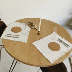 Mesas De Comedor-Hannun Mesa redonda de comedor Klevon