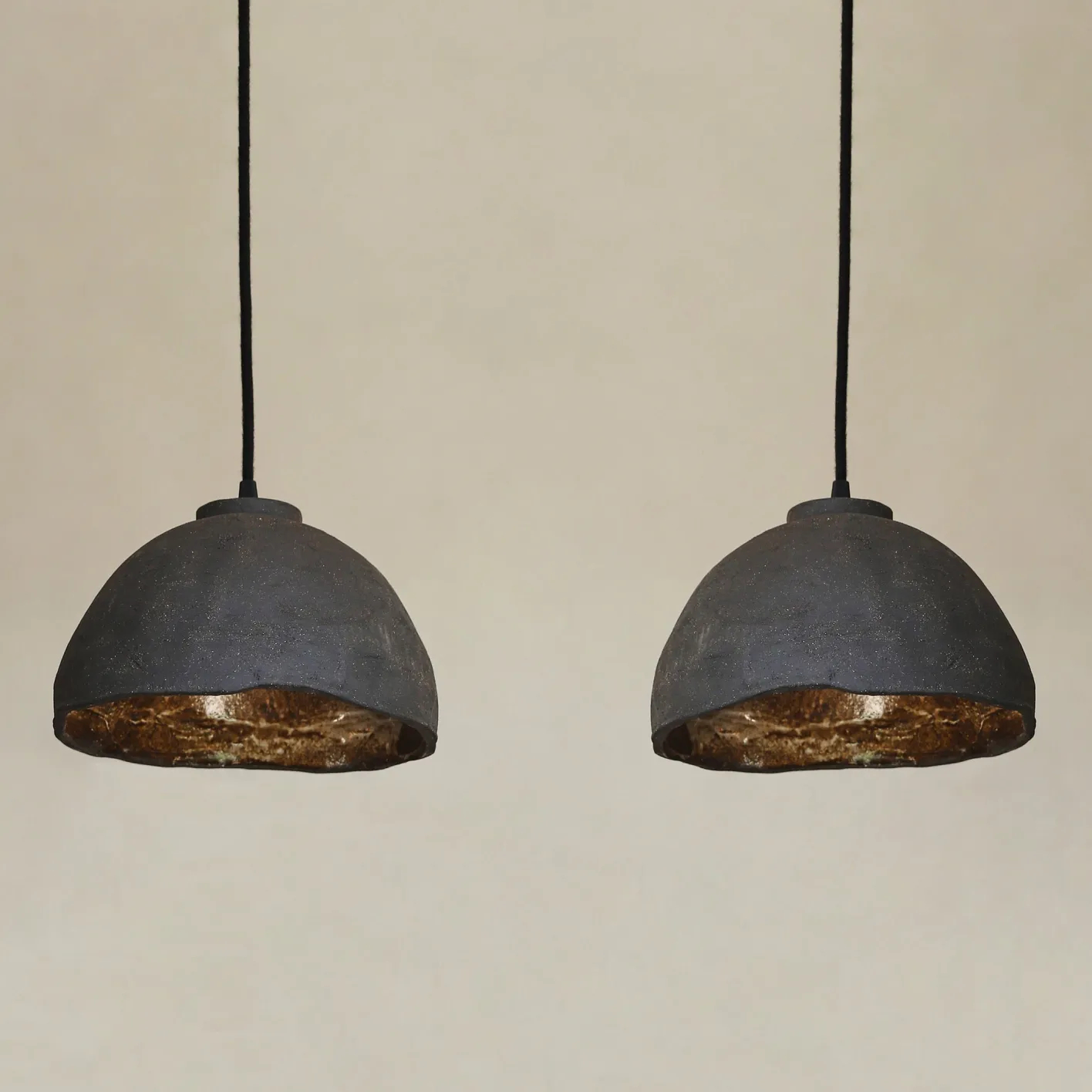 Iluminación-Hannun Set lámparas de techo cúpula Amaia