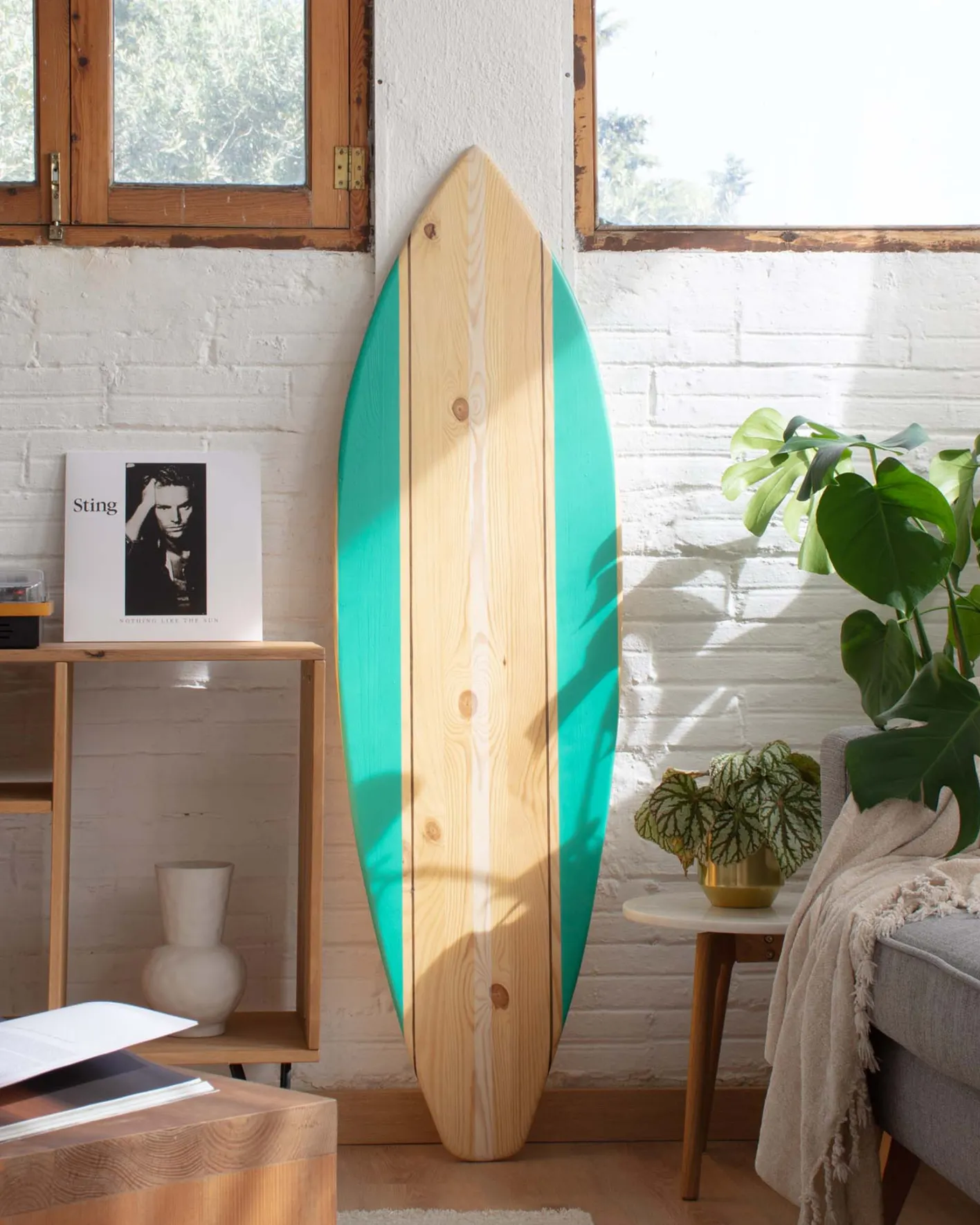 Decoración De Pared|Objetos Decorativos-Hannun Tabla de surf decorativa Ylena Multicolor