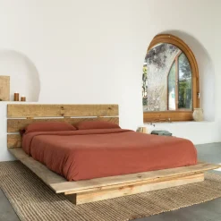 Camas Y Canapés-Hannun Tatami doble con cabecero Anhelí