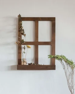 Decoración De Pared-Hannun Ventana decorativa Hawin Nogal