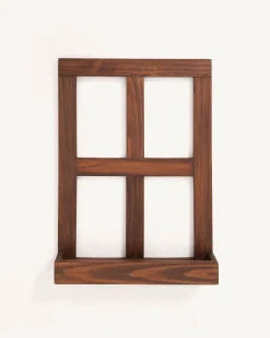 Decoración De Pared-Hannun Ventana decorativa Hawin Nogal